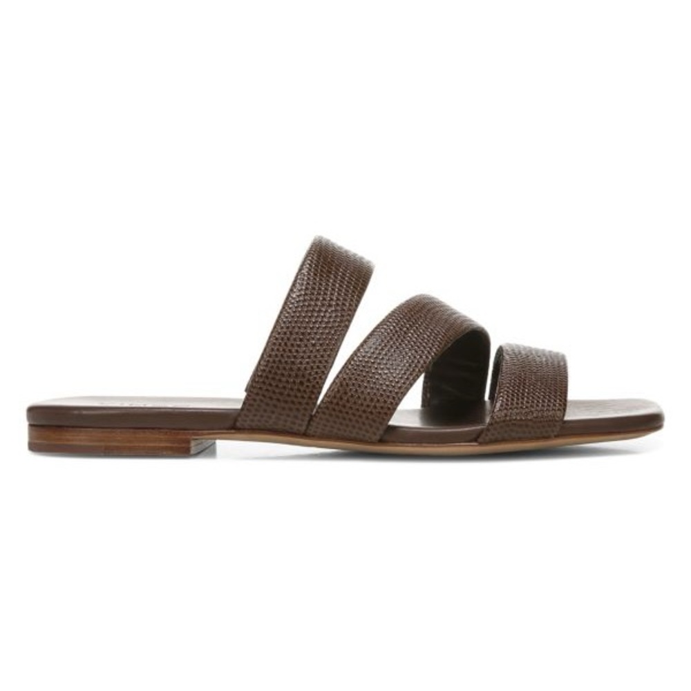 Vince Brown Triple-Strap Slide Sandals - Picture 13 of 13